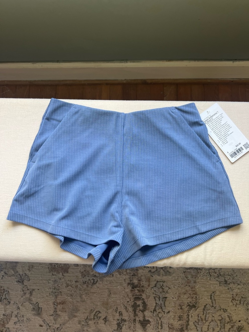 lululemon athletica ribbed softstreme high rise short 2”